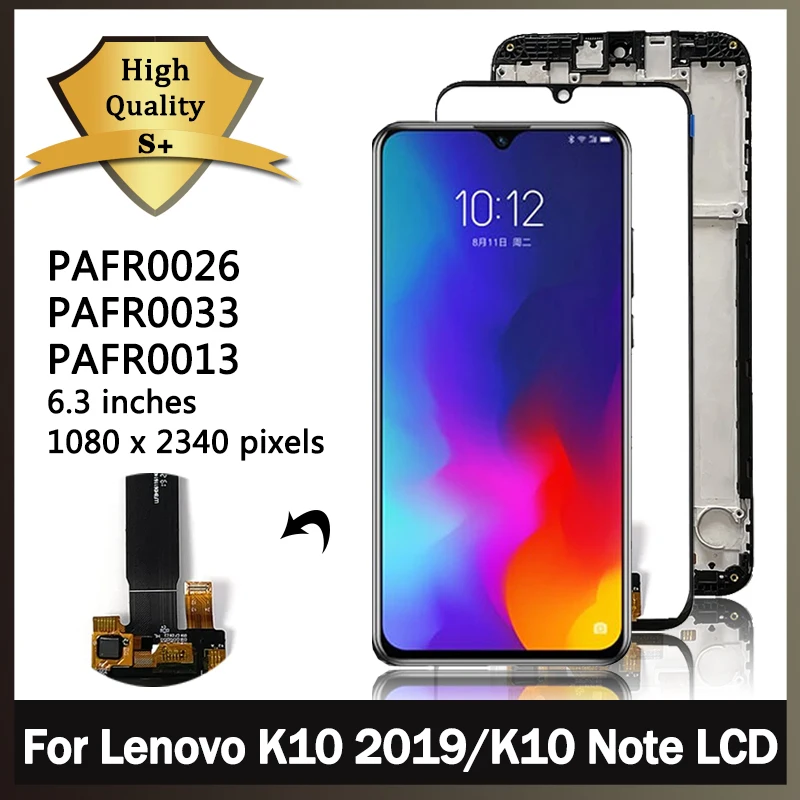 Tested For Lenovo K10 Note LCD K10 2019 XT2025-3 Display Touch Panel Digitizer For Lenovo Z6 Lite/Youth L38111 Display