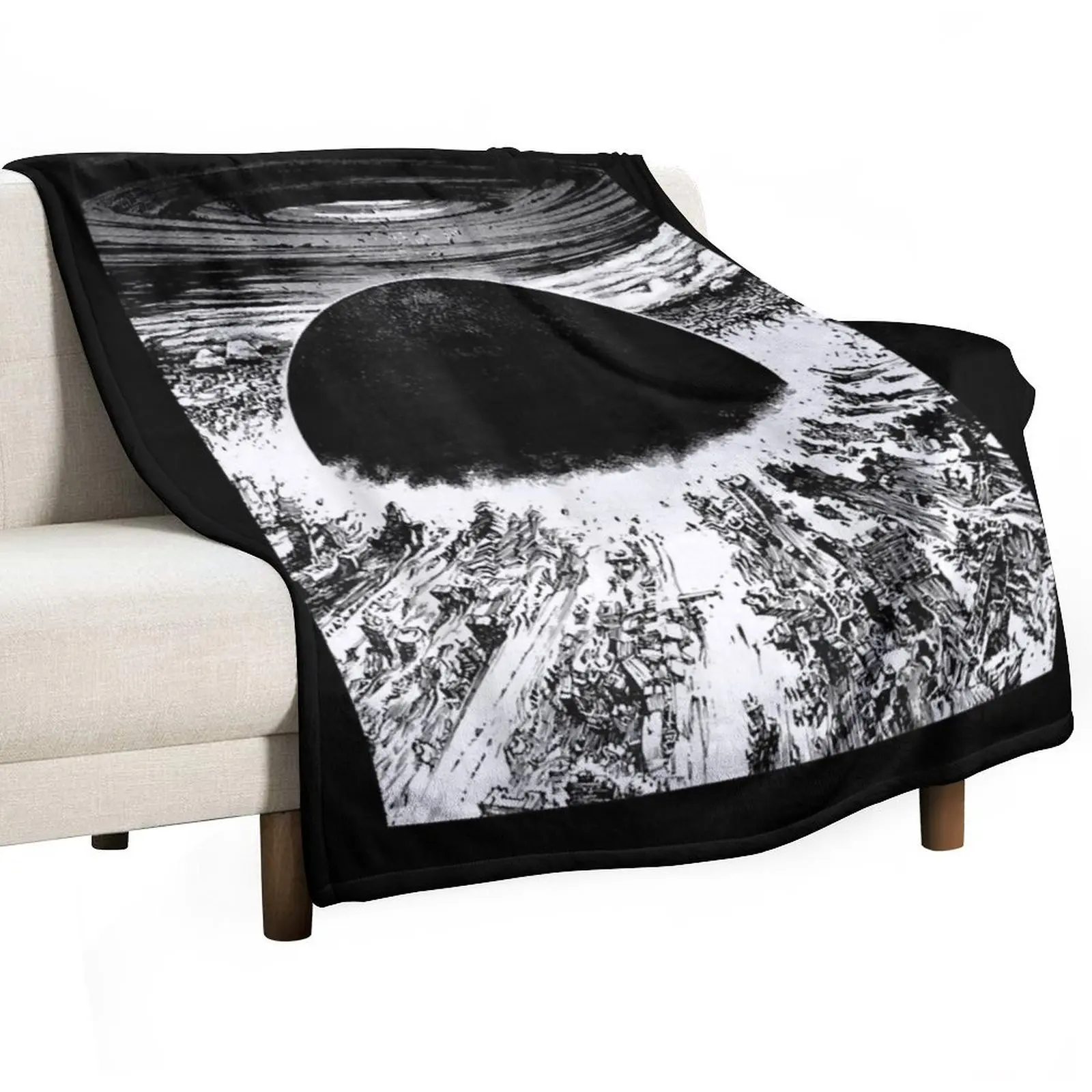Akiras cyberpunks city explosion Throw Blanket Flannels Soft Beds Luxury Designer Picnic Blankets For Bed Soft Big Blankets