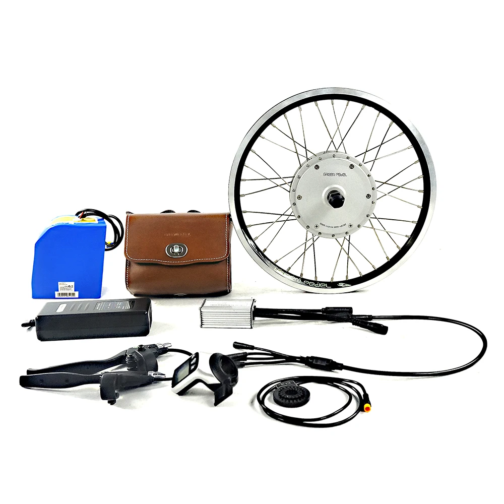 

Complete Electric Bicycle Conversion Kit with Lithium Battery Brushless Hub Motor E-Bike Wheel Drive Cycling Upgrades Set
