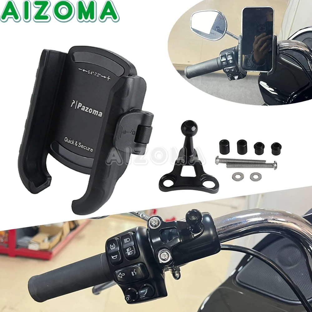 

Держатель для телефона Harley Touring Road Glide, кронштейн на руль, кронштейн, подходит для 2015-2023 FLTRK FLTRX FLTRXST FLTRXS CVO fltrнашу
