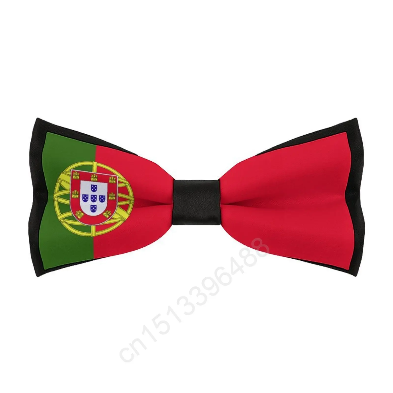 New Polyester Portugal Flag Bowtie for Men Fashion Casual Men's Bow Ties Cravat Neckwear For Wedding Party Suits Tie