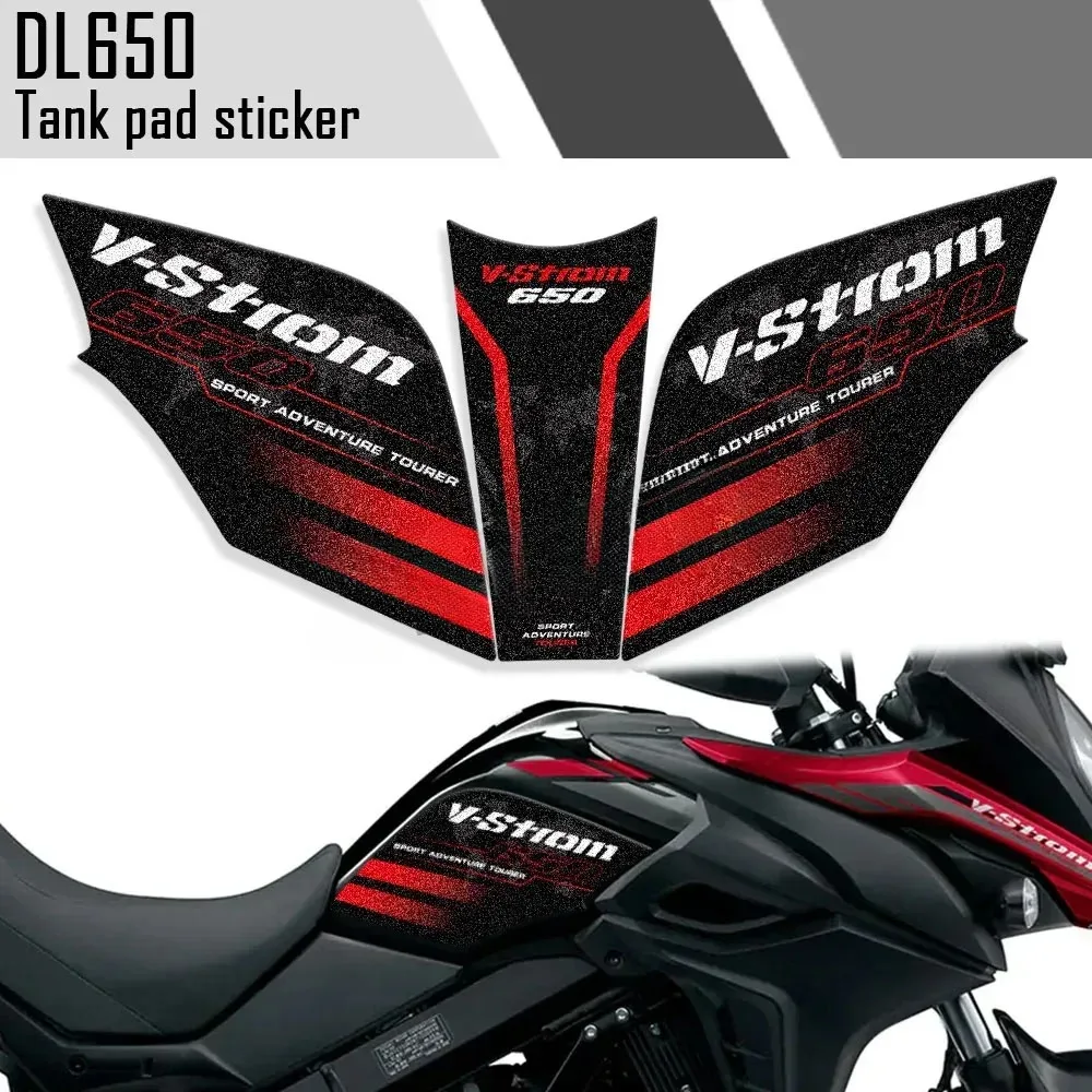 

For Suzuki V strom dl650 DL V-STROM 650XT Motorcycle Tank Pad Sticker Fuel Gas Cover Protection Accessories Decal Adventure