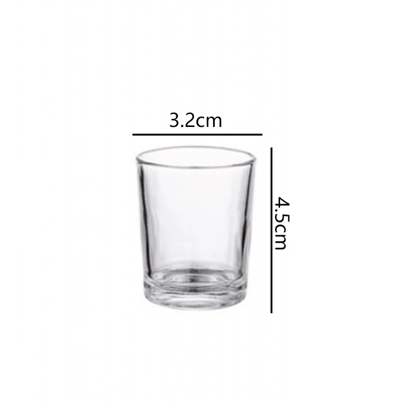 6pcs Set 26ml Chinese Style Transparent Small Wine Glass Baijiu Cup Household Spirits Vodka Glasses Set Gifts for Family Members