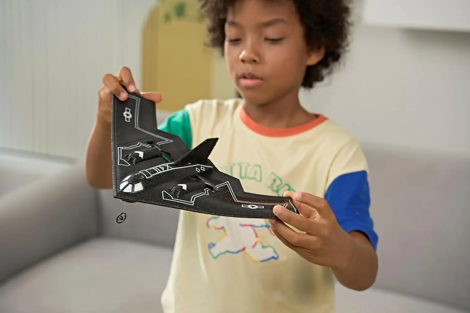 Stealth Aircraft RC Plane for Kids & Adults – Smithsonian Approved Remote Control Flying Aircraft Drone Toy, 50+ Ft Range, Recha