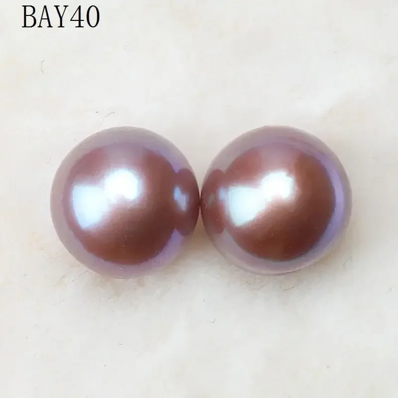 10MM Round Natural Freshwater Edison Baroque Pearl Paired with Colorful Candy Colors Customized Earrings DIY Various Jewelry