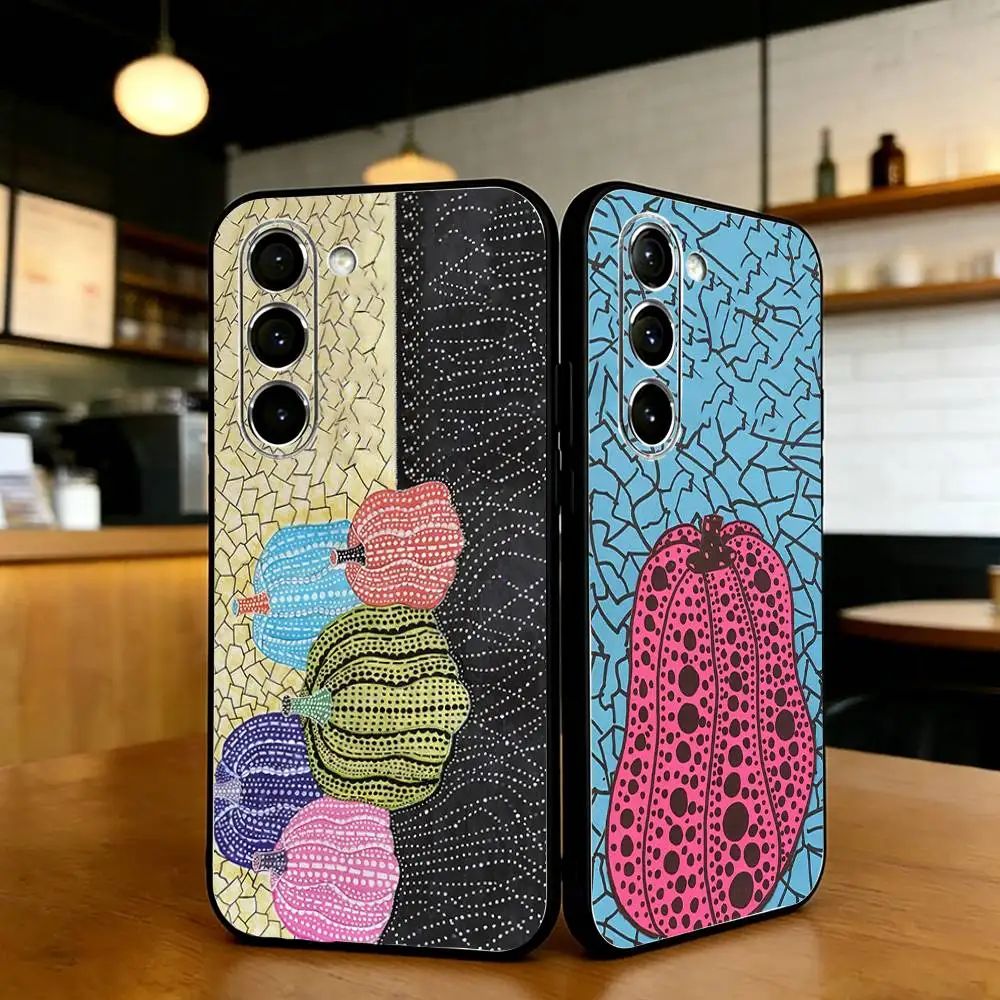 

Yayoi Kusama Pumpkin Phone Case For Samsung S21,22,20,30,22 plus,23,30 ultra Silicone Cover
