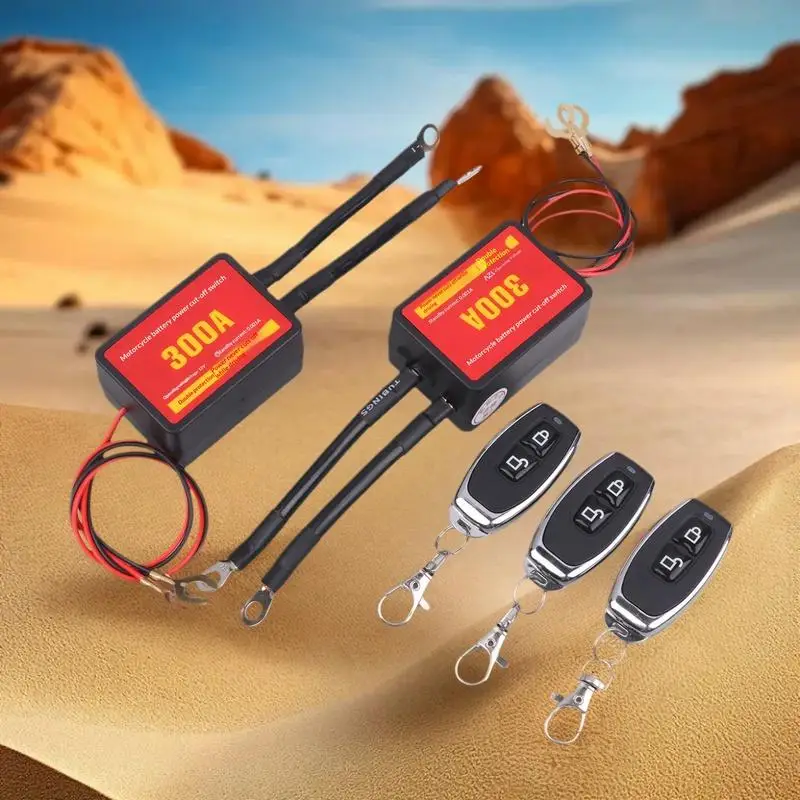 12V 300A Car Smart Remote Battery Disconnect Switch Pure Copper Relay Cut-Off For Isolator Cars/SUVs W/ Wireless Battery Switch - view 4