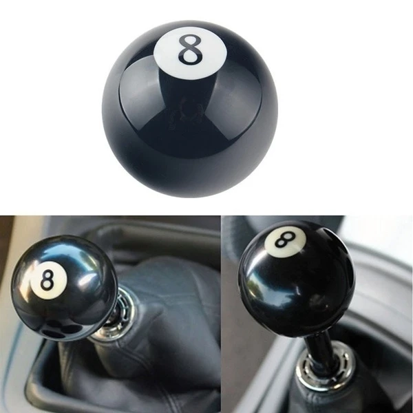 Black Ball Billiard Stick Shift Knob Fit For Most Manual Transmission Vehicles