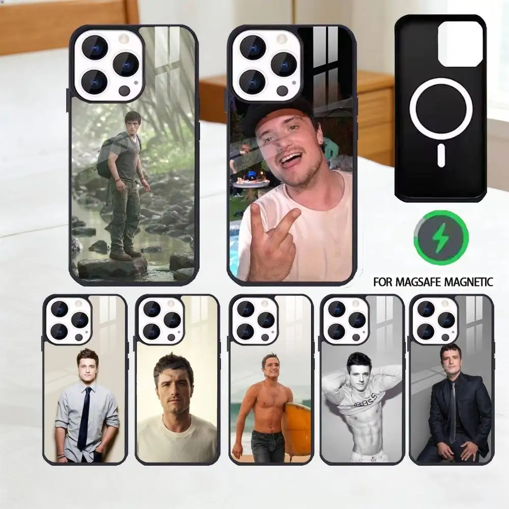 

Trendy cool Actor J-Josh H-Hutcherson Phone Case For iPhone 17,16,15,14,13,12,Plus,Pro,Max For Magsafe Magnetic Wireless Charge