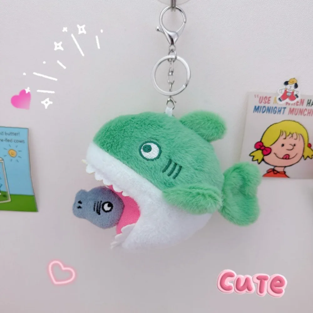 

Cartoon Shark Blue Shark Plush Keychains Stuffed Animal Simulation Blue Shark Pendant Stuffed Doll Soft Plush Shark Keyring