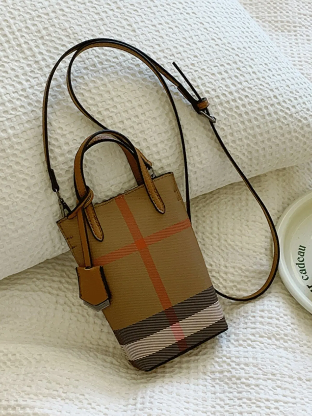CITEX LV Loja Oficial: Bolsa de Couro Vertical de Luxo Fena, Bolsa Quadrada Pequena, Novo Design 2025, Bolsa da Moda e Te...