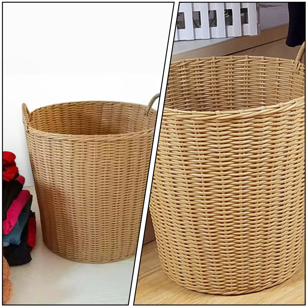 Laundry Hamper Diaper Basket Multi-Purpose Dirty Clothes Holder Storage Children Toy Container Plastic