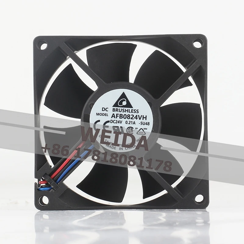 

Вентилятор охлаждения Delta AFB0824VH 24В 0.21А AC EC, инверторный, с двойным шарикоподшипником 8025, большой объем воздуха