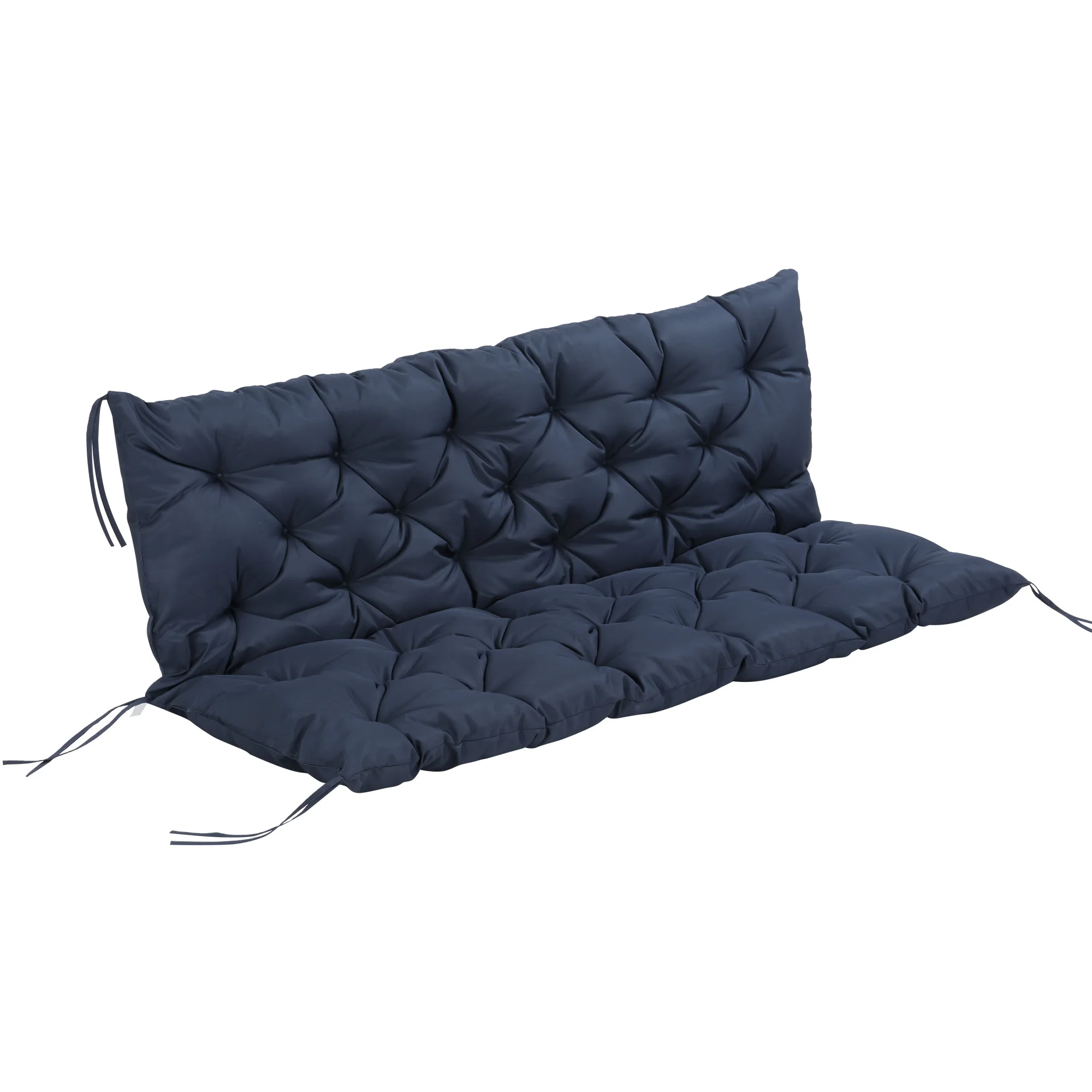 3-Seater Outdoor Cushion, Bench Swing Chair Cushion, for Garden Use, Dark Blue