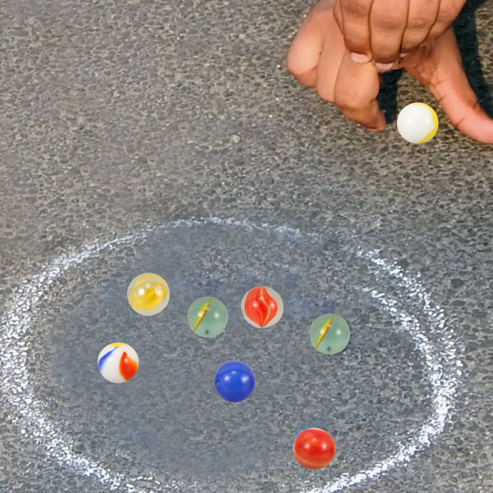 

60Pcs Colorful Glass Marbles Solid Smooth Polished Bright Marbles for Games Fish Tank Decor Decorative Glass Set