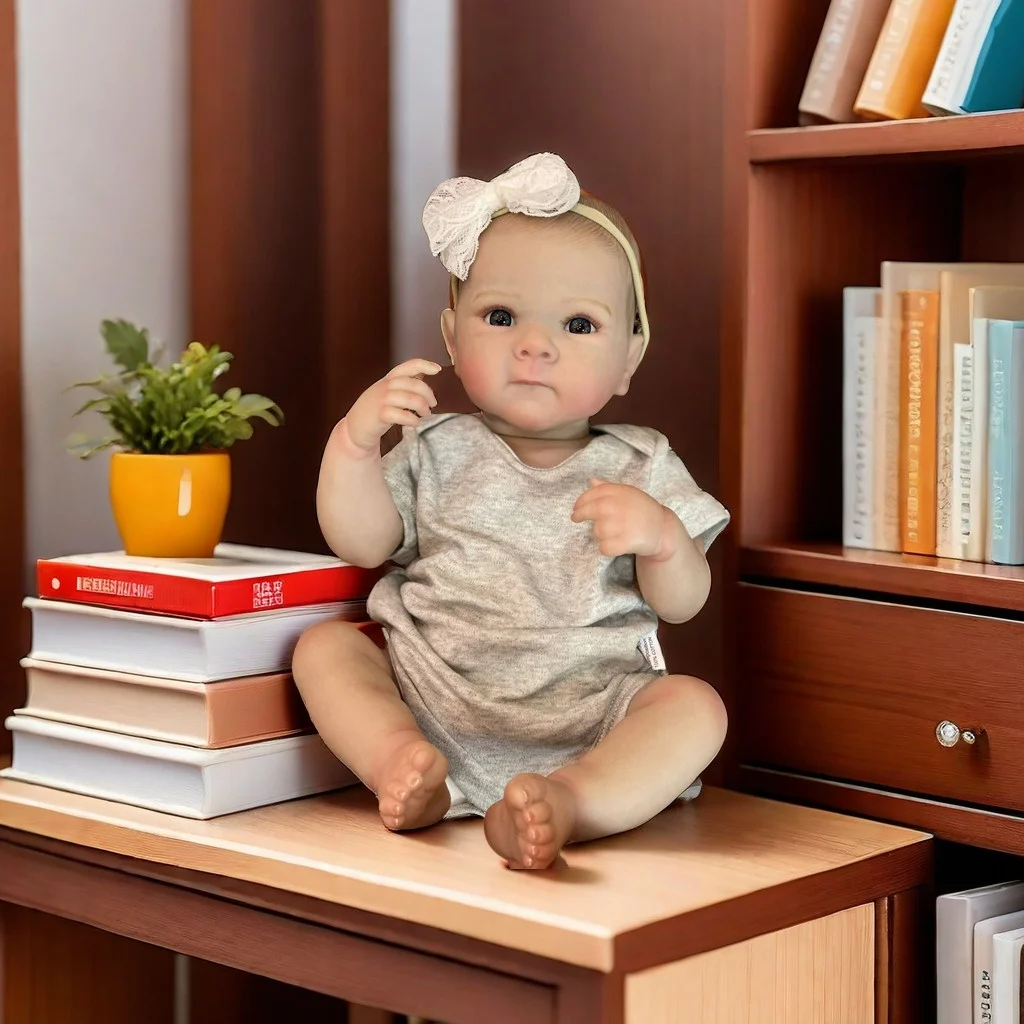 

OtardDolls 45CM Boy Bettie Full Body Soft Vinyl Dolls Painted Baby Doll With Painted Hair For Christmas Gift Muñecas Reborn