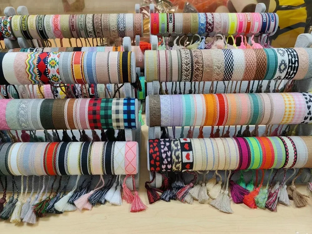 Customization Woven Bracelets Handmade Vintage Bracelets Minimum 20pcs