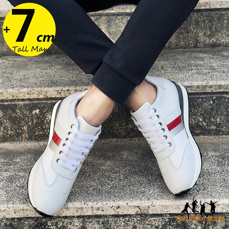 Männer Aufzug Schuhe Chunky Sneakers Höhe Erhöhen Einlegesohlen 6CM Hohe Lift Plus Größe 37-44