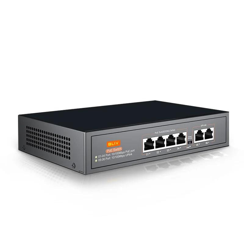 POE switch  Gigabit standard 4-port POE switch network power supply 48V