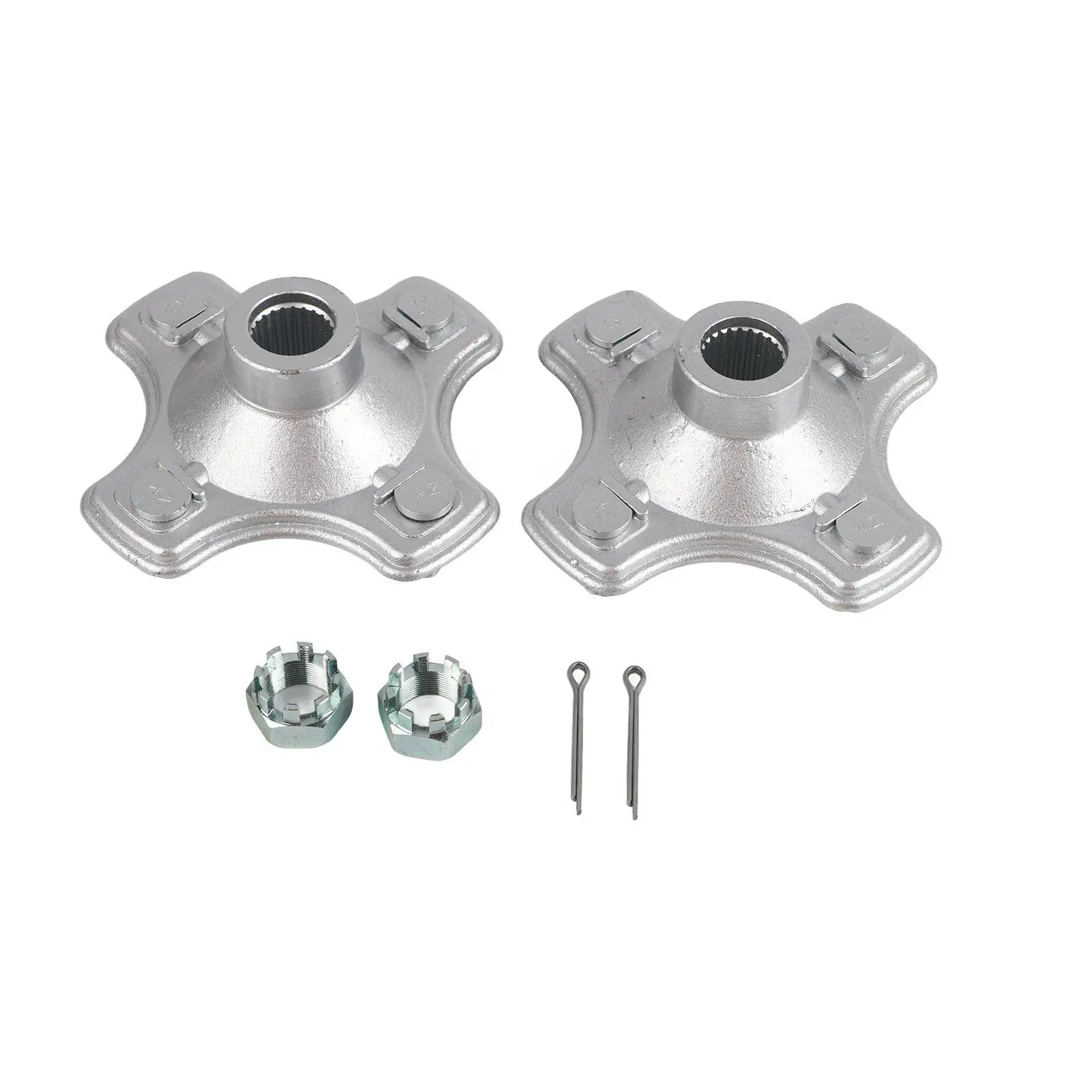 Durable Rear Axle Wheel Hub 4 Studs, Impact-Resistant Rim for atv - Wear-Resistant Performance