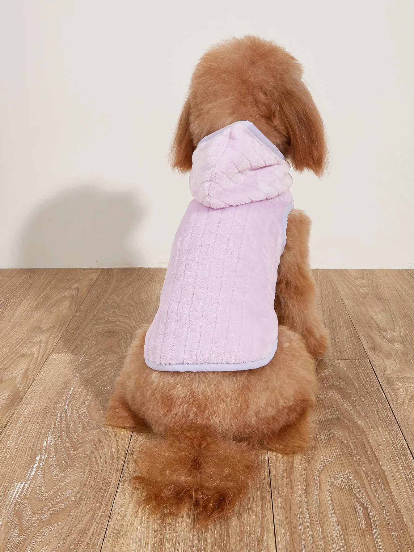 Dog Hoodies Warm Plush Dog Vest with Hat Soft Fleece Lining Sweater Sweateshirt for Small dog Cat Cute Puppy Winter Striped Clot