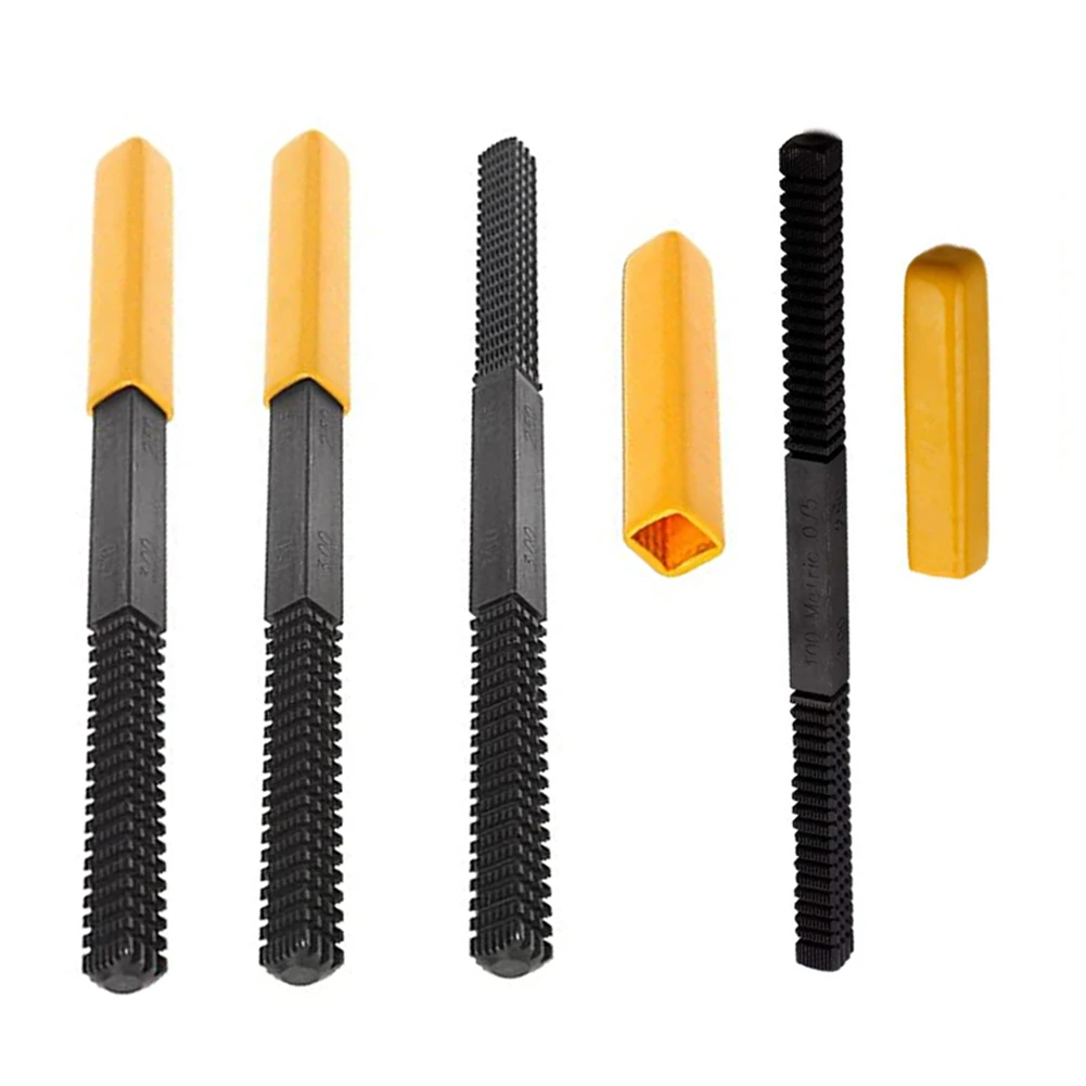 

1 Set 8-in-1 Thread Repair File Set Metric Thread Repair High Hardness Tool Clean Damaged Thread Thread Repair File Hand Tool