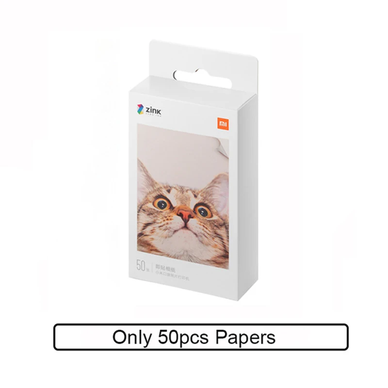 All\'ingrosso Xiaomi ZINK Pocket Printer Paper stampa fotografica autoadesiva 10 // 50/100 fogli Xiaomi Mini stampante fotografica tascabile da 3