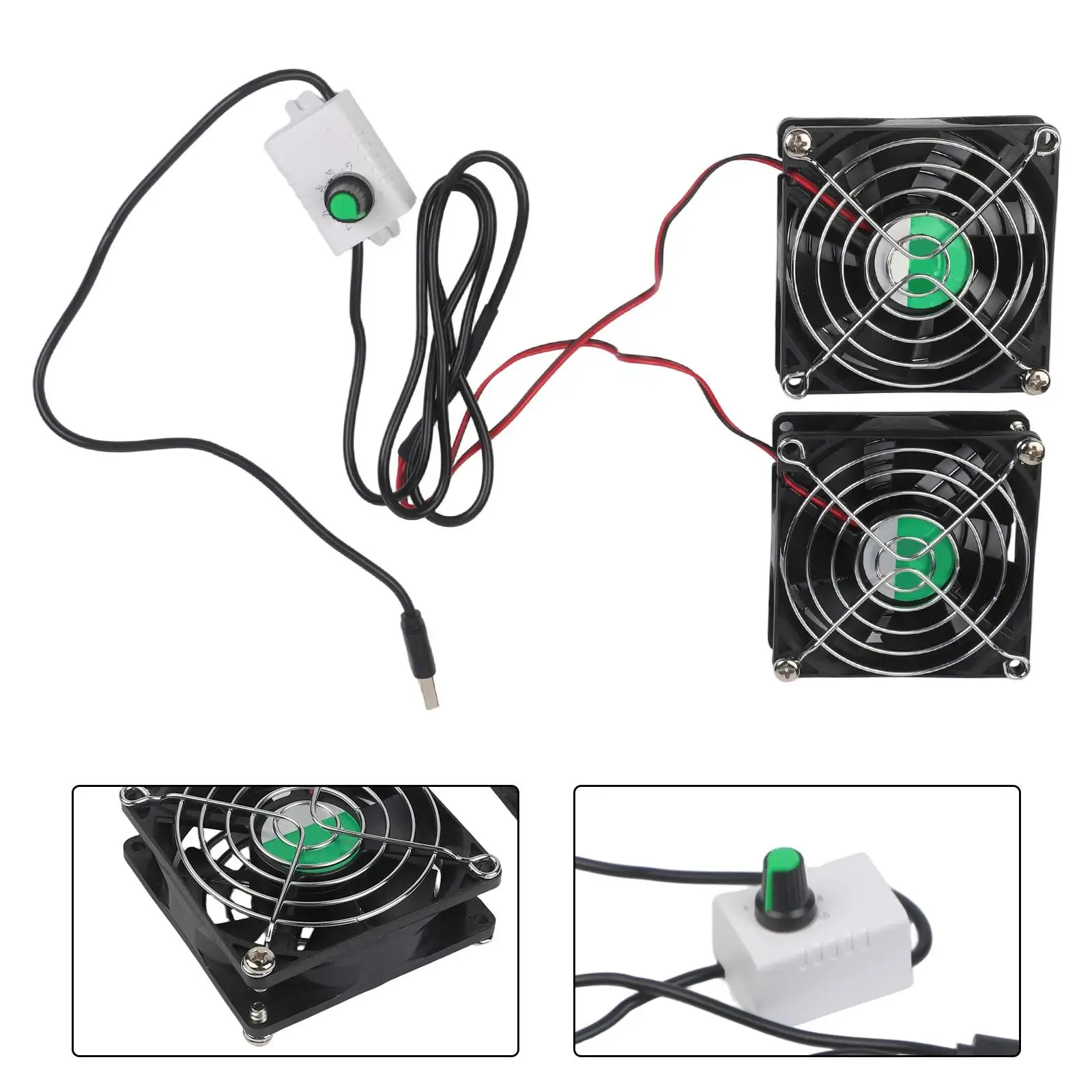 Indoor Ventilation 12cm Chicken Coop Ventilation Adjustable Speed Fan Adjustable Speed Fan Versatile Size Options