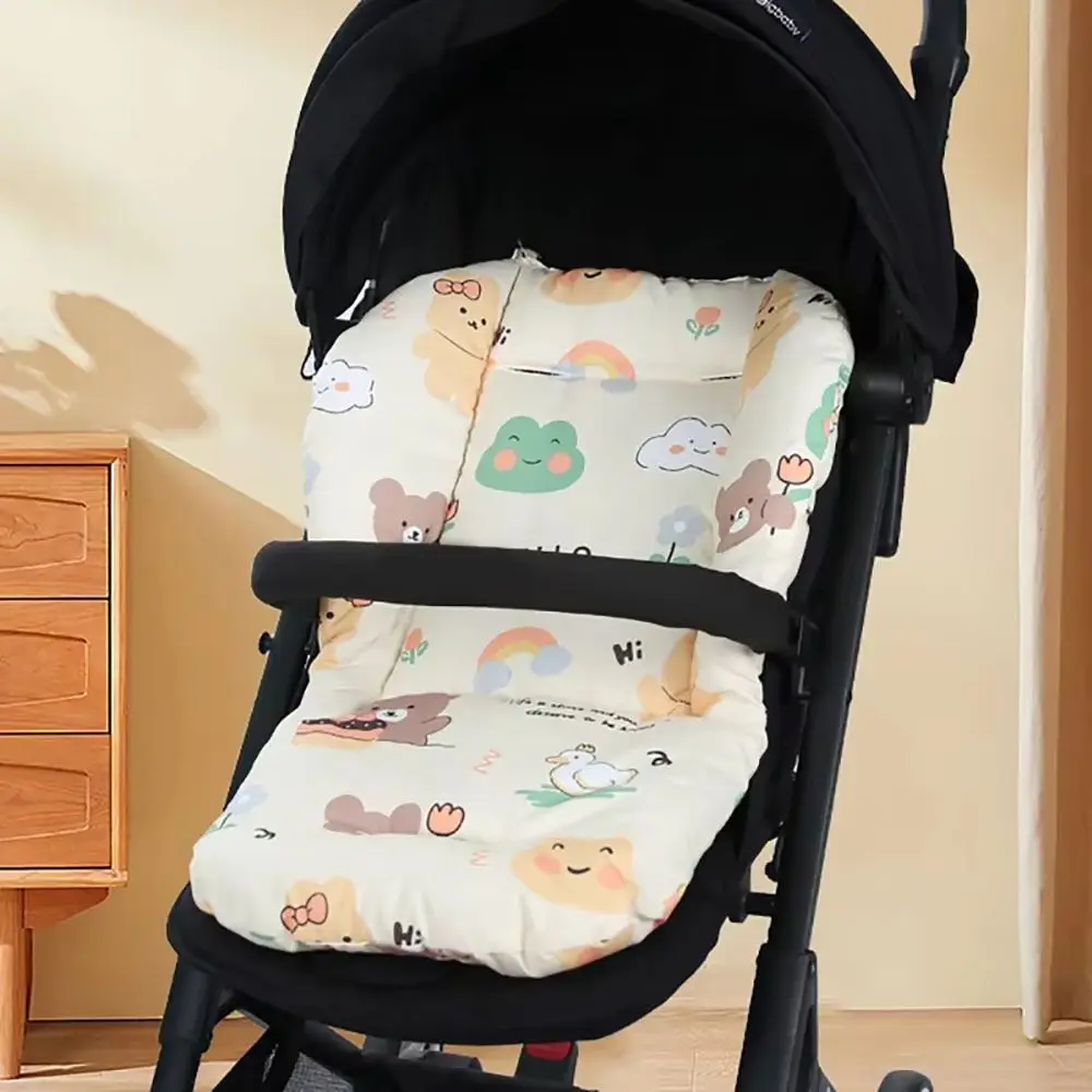 Universal Cartoon Pattern Stroller Almofada, Buggy Stroller Acessórios, Baby Stroller Assento Pad para Todas as Estações, 1Pc