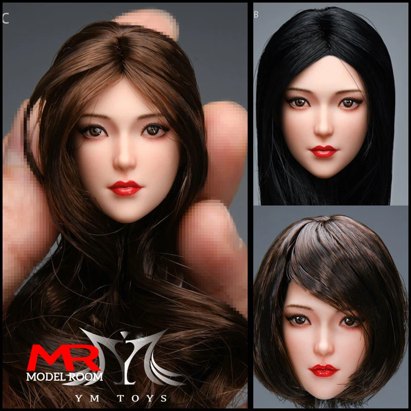 YMTOYS YMT071 1/6 Female Leilei Head Sculpt Carving Model Fit 12'' TBL PH Soldier Action Figure Body Dolls In Stock