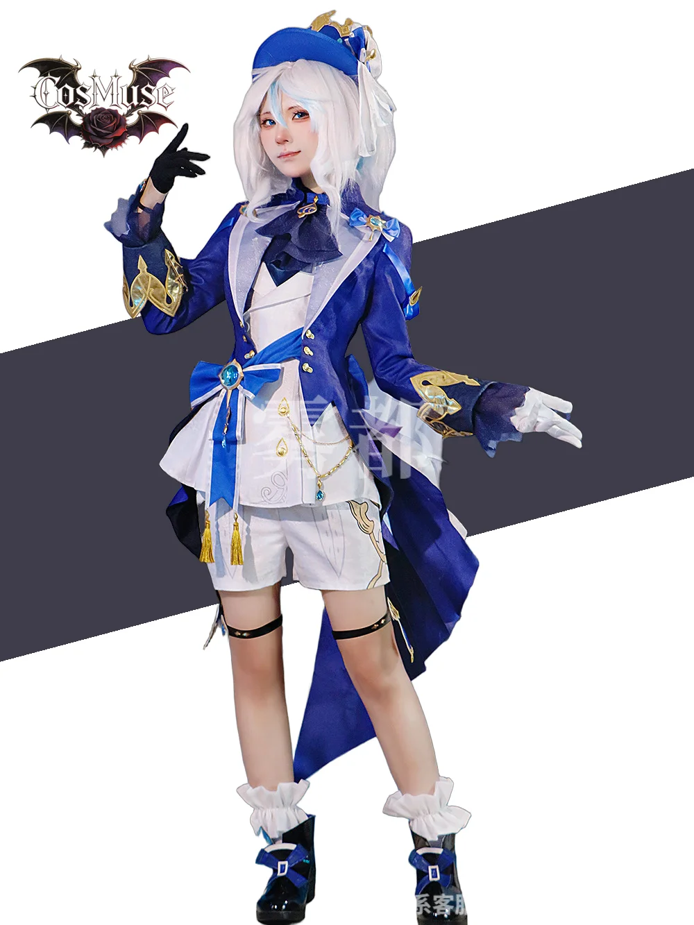 

Collab Series：Furina Cosplay GAME Genshin Impact Furina Focalors Hydro Archon Fontaine Rococo Cospaly Outfit