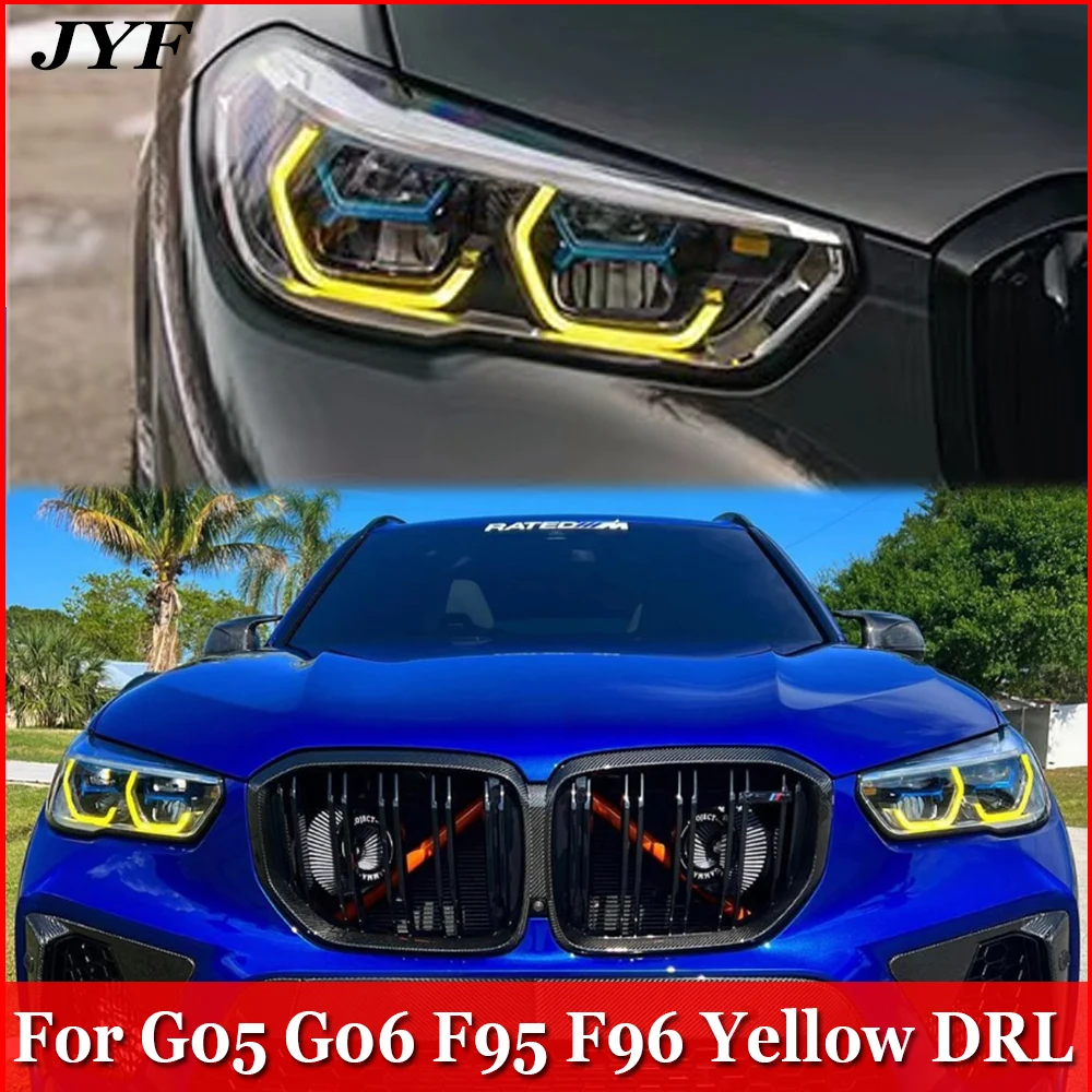 

Car Front Light DRL Lemon Yellow Source Module For BMX X5 X6 X5M X6M G05 G06 F95 F96 LED Daytime Running Signal Lamp Plug Play