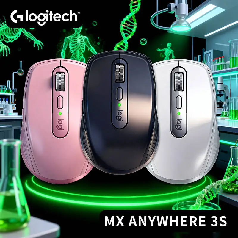 

Logitech MX Anywhere 3S Silent Click Portable Mouse, 8K DPI High Precision, Compact for Travel