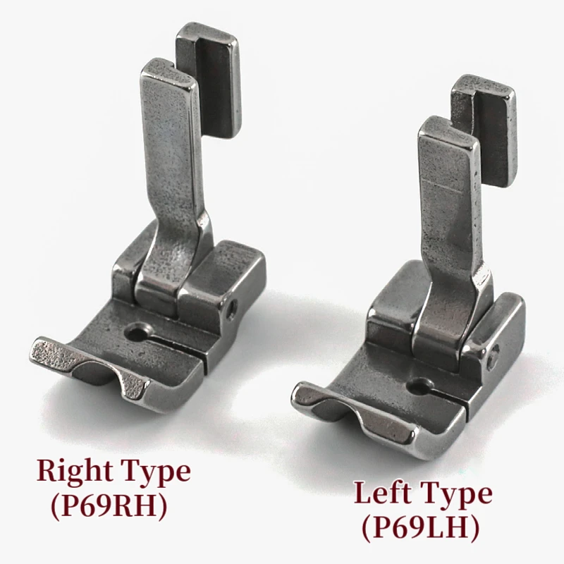 P69RH P69LH Hinged Piping Welting Cording Presser Foot For Industrial Single Needle Lockstitch Sewing Machine Parts 36069