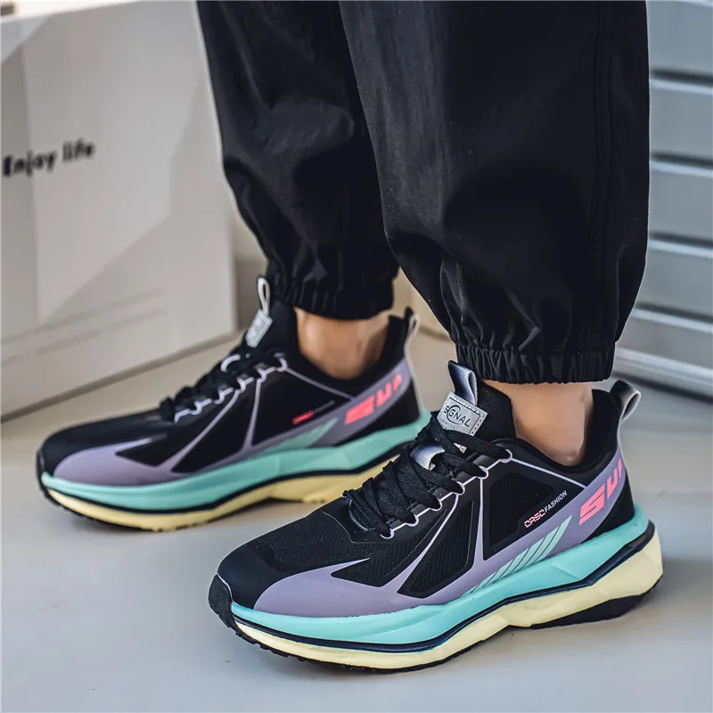 

Мужская обувь, новинка 2024, весенне-летняя спортивная обувь, внешняя торговля, модные трендовые дышащие молодежные повседневные кроссовки с сеткой