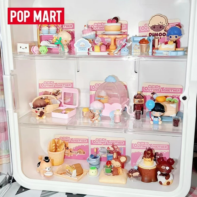 

POP MART Dimoo Go On An Outgonging Together Series Blind Box Toys Kawaii Anime Action Figure Caixa Caja Surprise Mystery Box