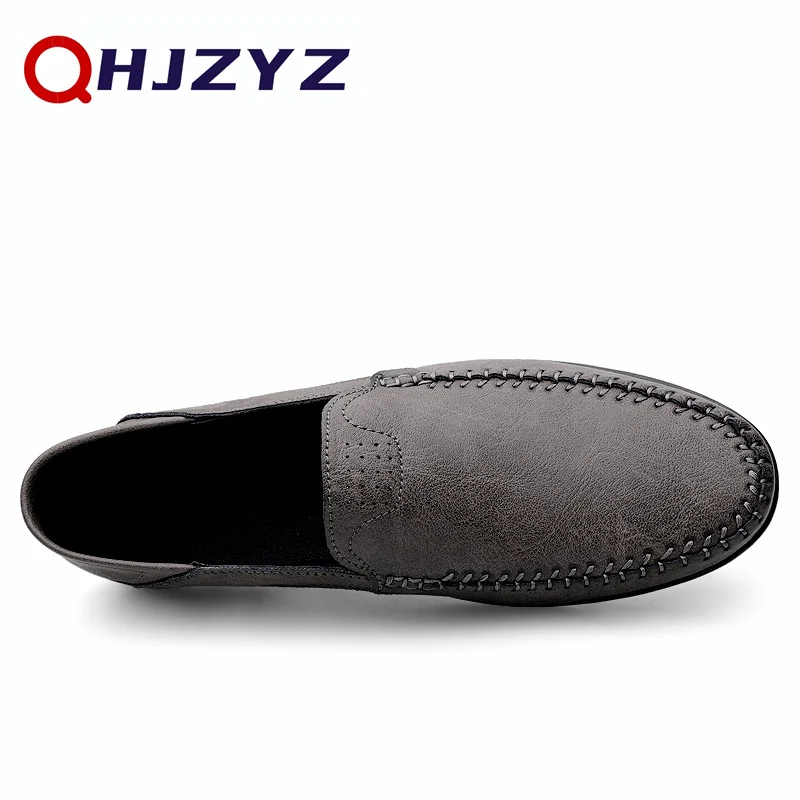 Mocasines de piel auténtica para Hombre, zapatos de diseñador, informales, hechos a mano, formales, náuticos, 2023