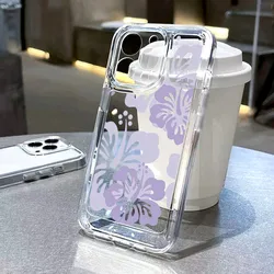 S24 Ultra Case For Samsung A55 A54 5G A53 A52 A33 A34 A35 S23 S22 S21 S20 FE Ultra Plus Colorful Hand-Painted Flower Soft Cover