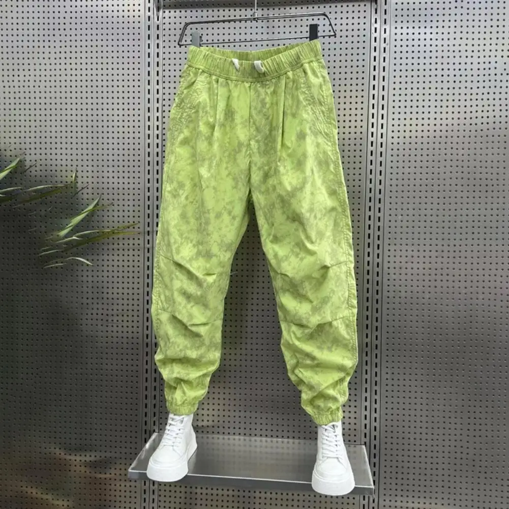 กางเกงโพลีเอสเตอร์คุณภาพสูง Baggy Jogger กางเกงพร้อมสายรัดเอวกระเป๋าขนาดใหญ่สําหรับกีฬาผู้ชายสไตล์ Street สําหรับ GYM