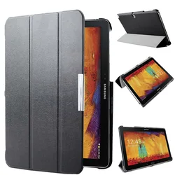 For Samsung Galaxy Note 10.1 2014 Edition P600 P605 P601 P607 Tablet Smart Cover Case Magnet Sleep Black Cases