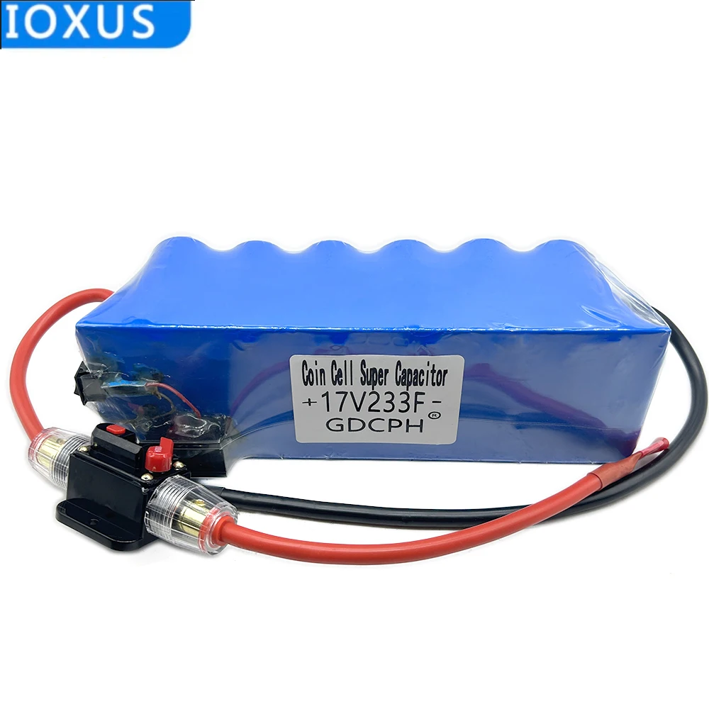 

GDCPH 17V233F Supercapacitor Automotive Rectifier Module Large Capacity 2.85V700F Super Capacitor With Voltmeter 16V