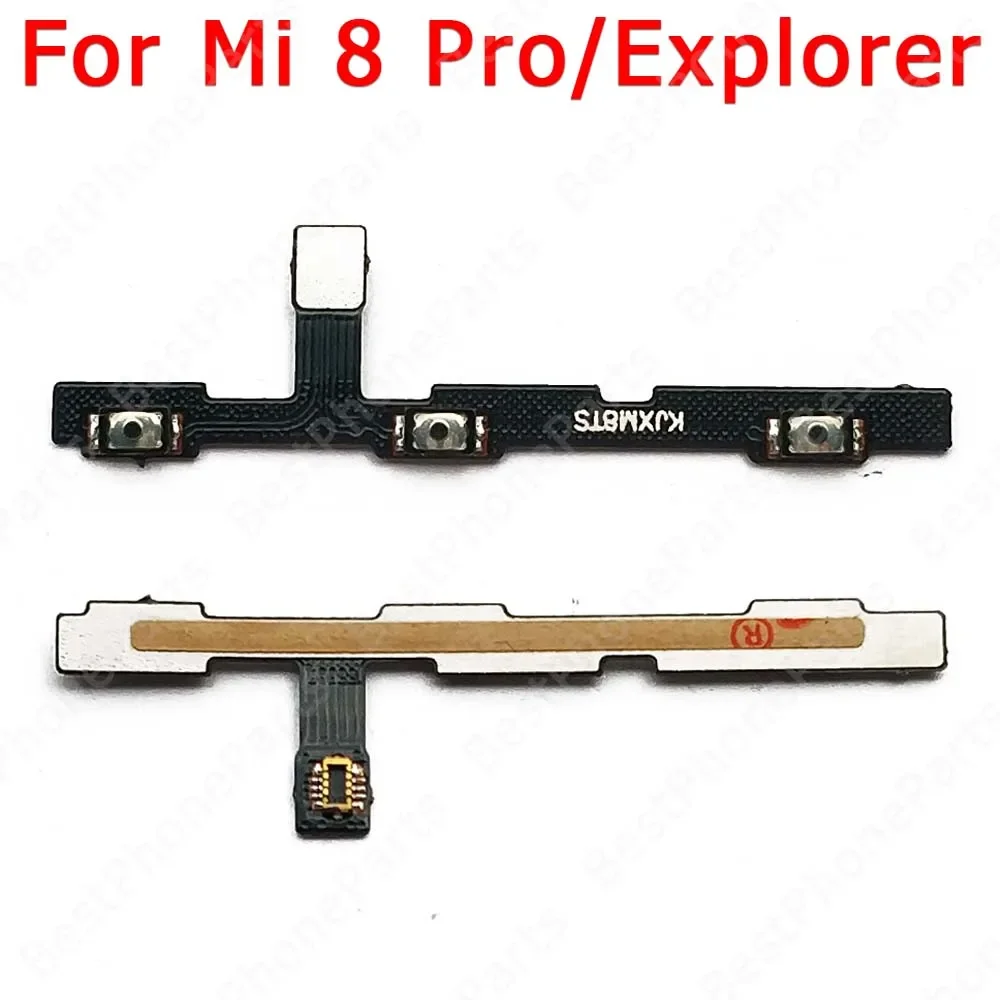 Side Button Power On Off Flex Cable For Xiaomi Mi 8 SE 9 Lite 9T Pro 5 5S Plus 6 Mute Volume Key Switch Mobile Phone Spare Parts