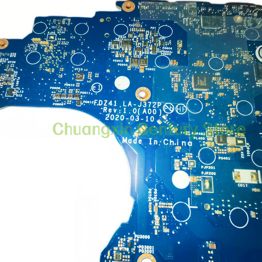 The LA-J372P motherboard is used for Dell Latitude 5410 laptop with I5-10310U, I7-10610U, I7-10810U CPUs, 100% tested OK