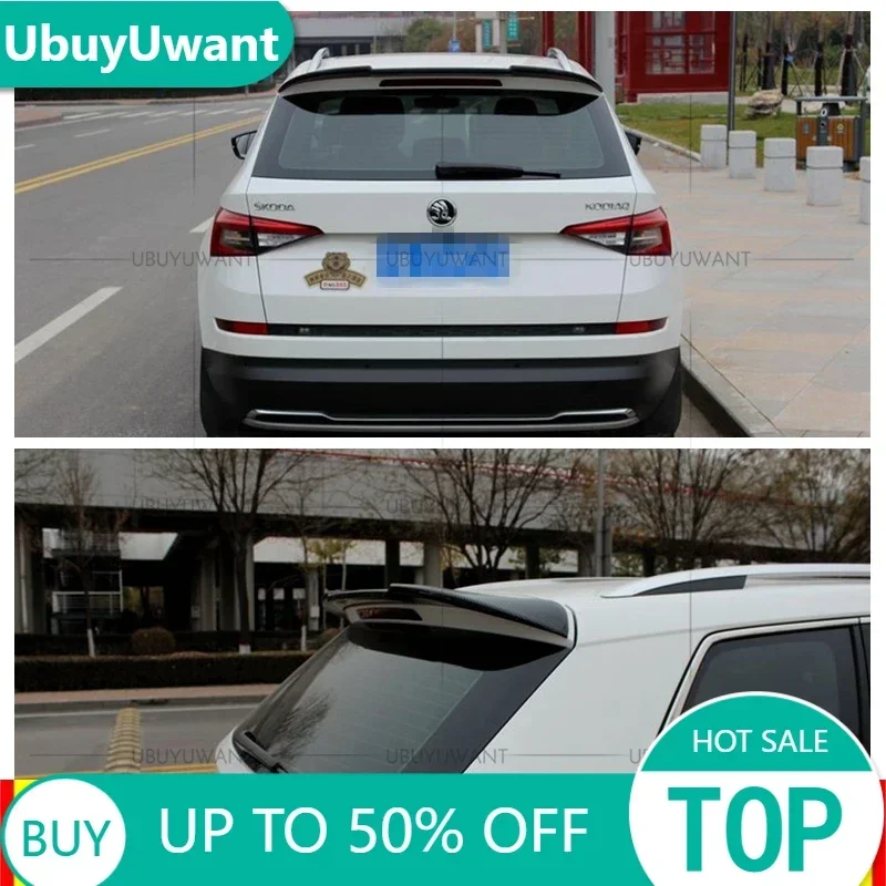 

Высококачественный спойлер UBUYUWANT нового дизайна из АБС-пластика для Skoda Kodiaq 2017, 2018, 2019, Праймер, краска для заднего багажника, задний спойлер на крышу