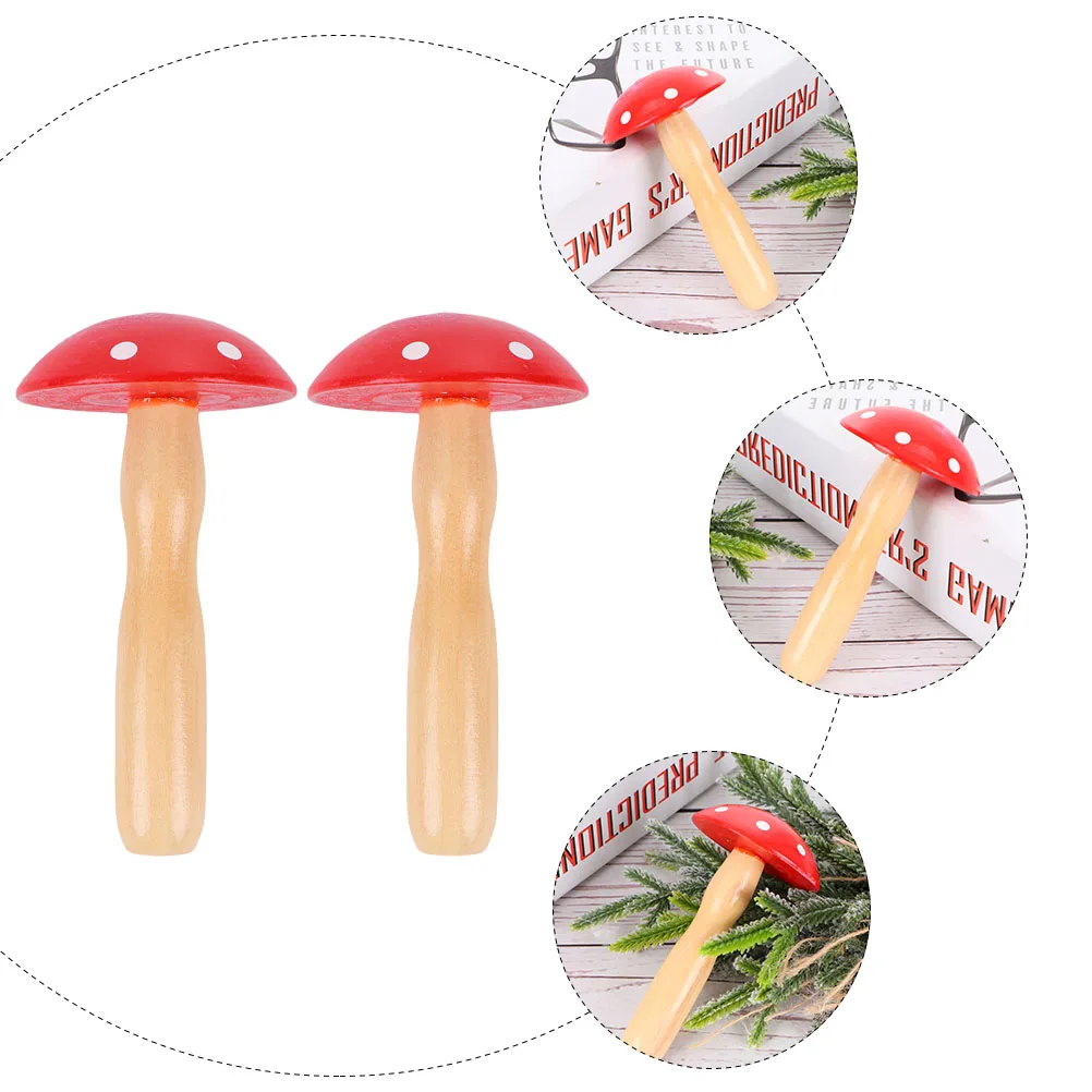 

2Pcs Wood Mushroom DIY Tool Lightweight Household Patching Tool Wood Darning Mushroom Socks Stockings Mittens Sweaters
