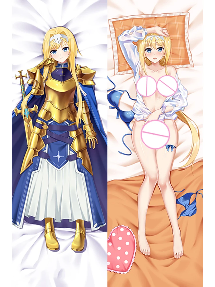 

Anime Dakimakura Pillow Case Fate Sexy and Busty Alice Zuberg Double-Sided Halloween Decoration