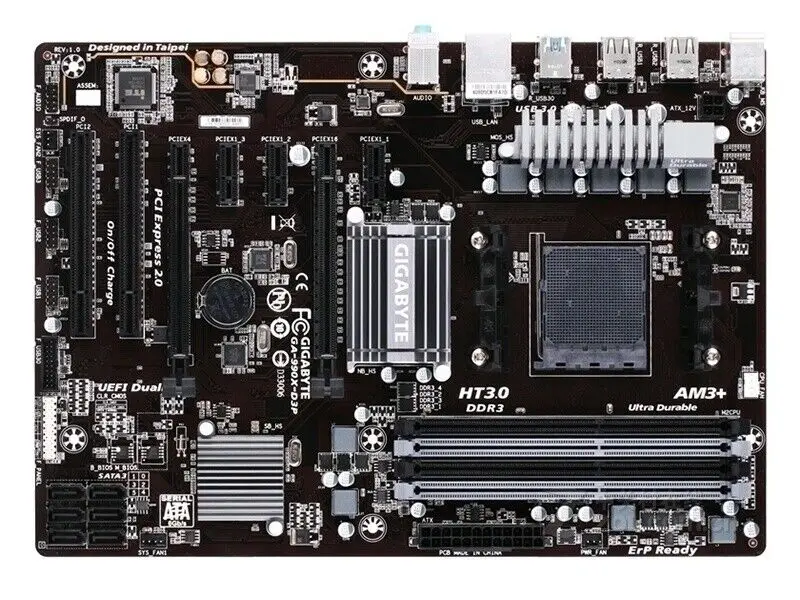 FÜR GIGABYTE GA-990X-D3P AMD 990X Motherboard Sockel am3+ DDR3 6×SATA III USB3.0 ATX