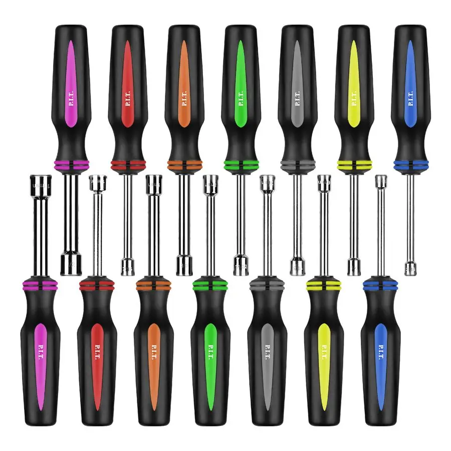 

SAE and Metric Nut Driver Set,Solid Shaft Nut Drivers3 16 to 1 2 Inch and 5 to 10 mm For Tightening and Loosening Fasteners with