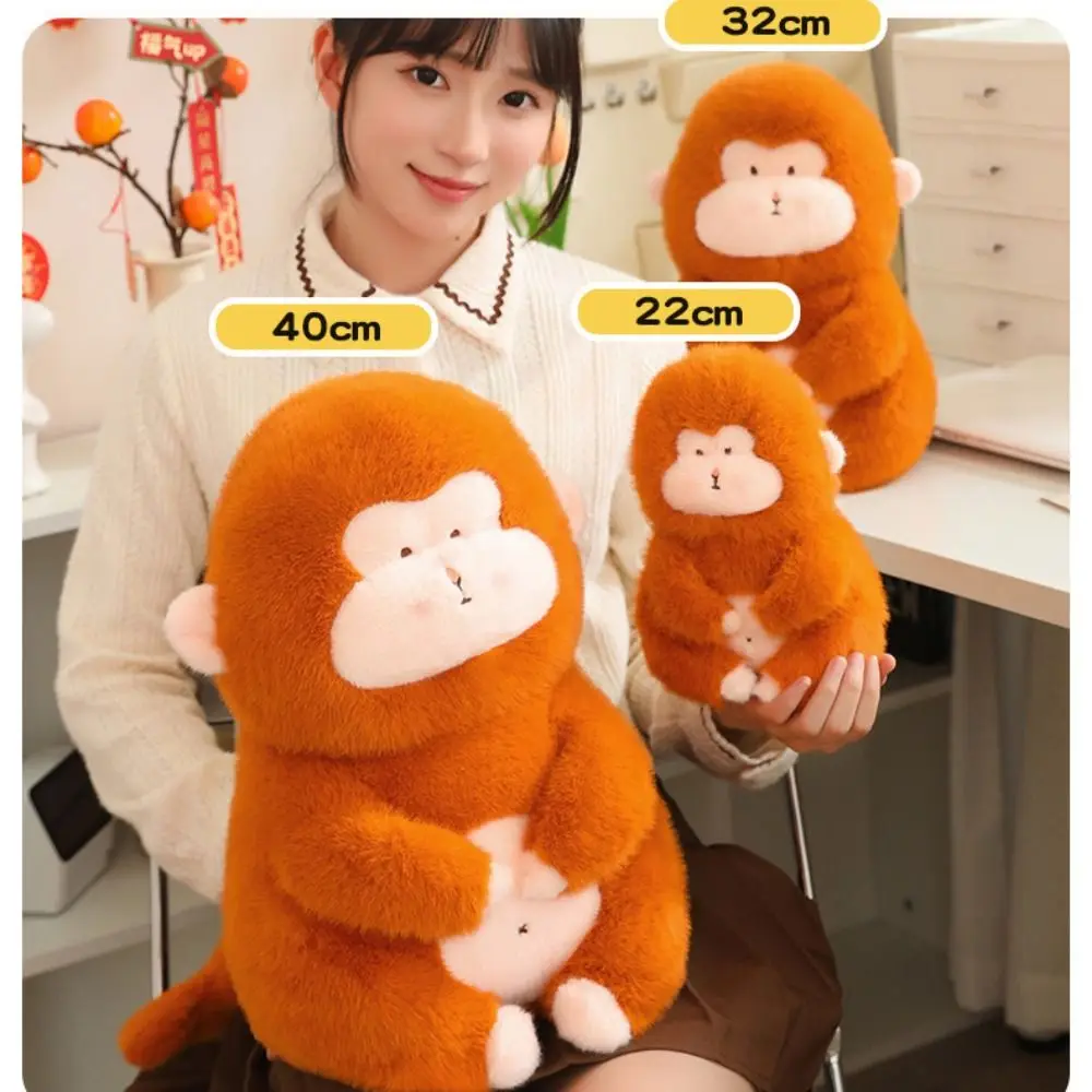 Boneka monyet simulasi hewan monyet monyet monyet emas gorila mewah mainan mewah bulu monyet 22/32cm boneka monyet emas lembut