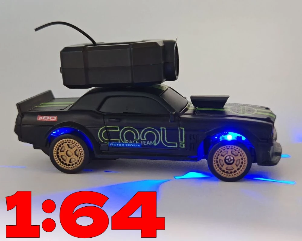 

1:64 RC Drift Pickup Truck Remote Control Desktop Car With WiFi 720P Camera LED Lights RC Vehicle For Kids Adults Indoor Play